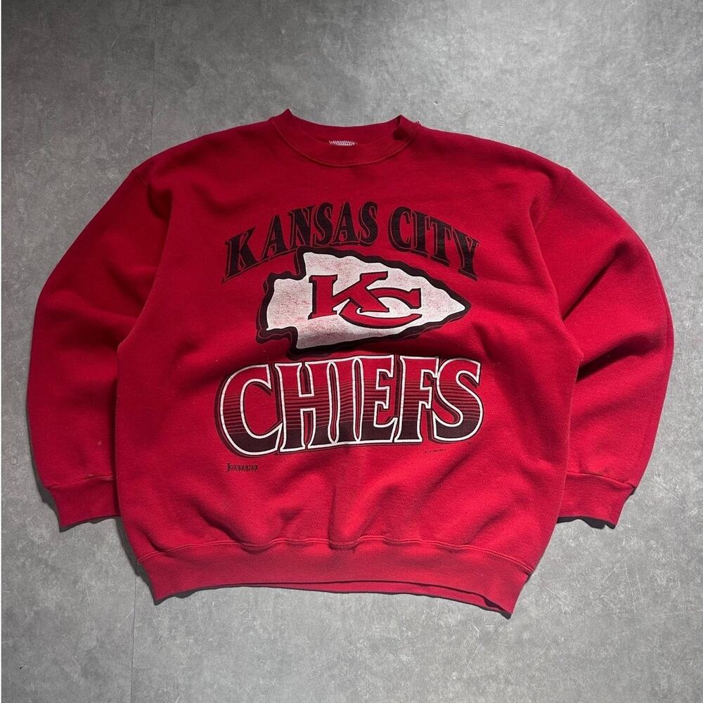 90s Vintage Kansas City Chiefs Jostens Red Chiefs Crewneck Size XL